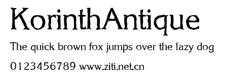 KorinthAntique.ttf字體轉換器圖片