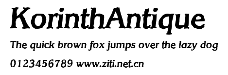 KorinthAntique.ttf字體轉換器圖片