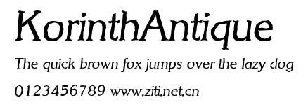 KorinthAntique.ttf字體轉換器圖片