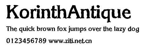 KorinthAntique.ttf字體轉換器圖片