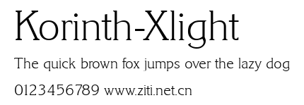 Korinth-Xlight.ttf字體轉換器圖片