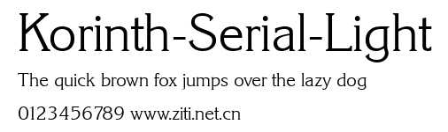 Korinth-Serial-Light.ttf字體轉換器圖片