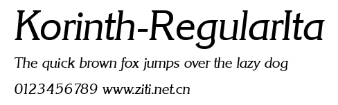 Korinth-RegularIta.ttf字體轉換器圖片