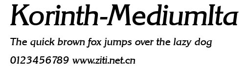 Korinth-MediumIta.ttf字體轉換器圖片