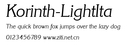 Korinth-LightIta.ttf字體轉換器圖片