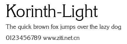 Korinth-Light.ttf字體轉換器圖片