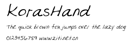 KorasHand.ttf字體轉換器圖片