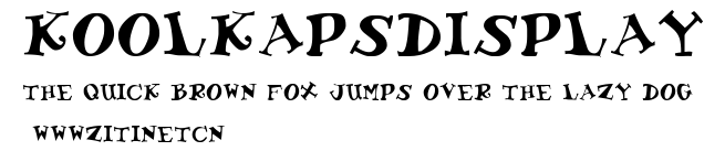 KoolKapsDisplay.ttf字體轉換器圖片