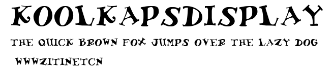 KoolKapsDisplay.ttf字體轉換器圖片