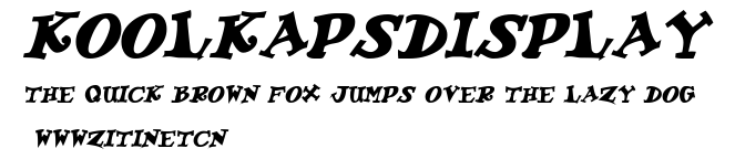 KoolKapsDisplay.ttf字體轉換器圖片