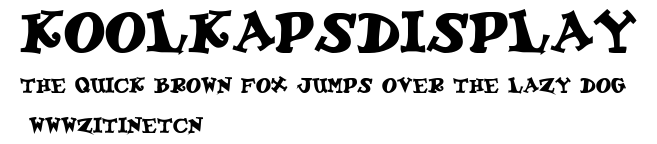 KoolKapsDisplay.ttf字體轉換器圖片