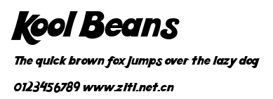 Kool Beans.ttf字體轉換器圖片