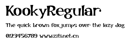 KookyRegular.ttf字體轉換器圖片
