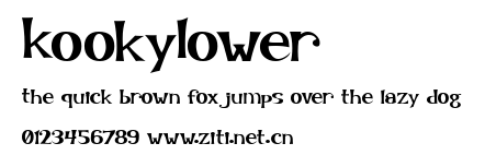 KookyLower.ttf字體轉換器圖片
