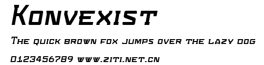 Konvexist.ttf字體轉換器圖片