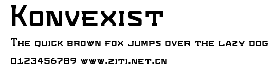 Konvexist.ttf字體轉換器圖片