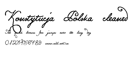 Konstytucja Polska cleaned.ttf字體轉換器圖片