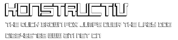 Konstructiv.ttf字體轉換器圖片
