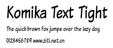 Komika Text Tight.ttf字體轉換器圖片