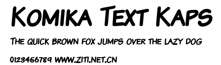 Komika Text Kaps.ttf字體轉換器圖片