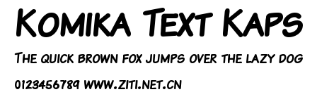 Komika Text Kaps.ttf字體轉換器圖片