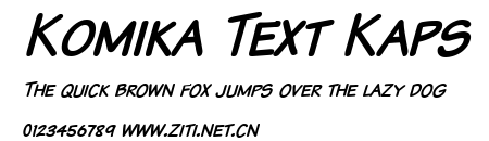 Komika Text Kaps.ttf字體轉換器圖片