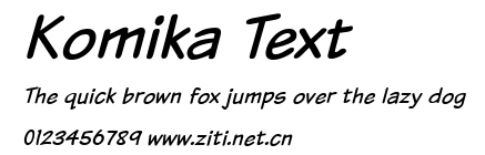 Komika Text.ttf字體轉換器圖片
