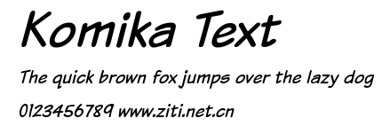 Komika Text.ttf字體轉換器圖片