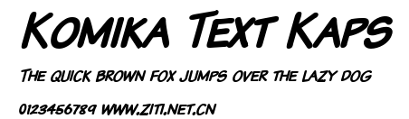Komika Text Kaps.ttf字體轉換器圖片