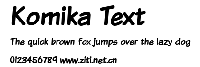 Komika Text.ttf字體轉換器圖片