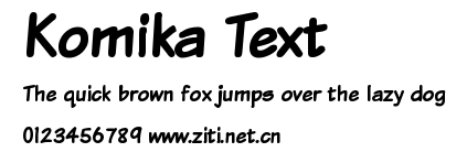 Komika Text.ttf字體轉換器圖片