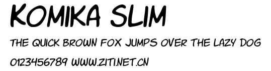Komika Slim.ttf字體轉換器圖片