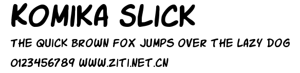 Komika Slick.ttf字體轉換器圖片