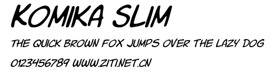 Komika Slim.ttf字體轉換器圖片