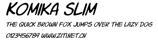 Komika Slim.ttf字體轉換器圖片