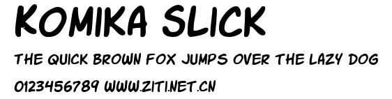 Komika Slick.ttf字體轉換器圖片