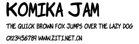Komika Jam.ttf字體轉換器圖片