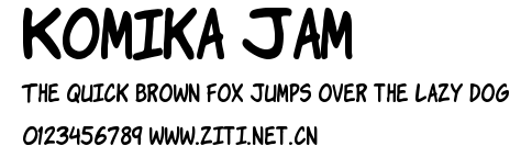 Komika Jam.ttf字體轉換器圖片