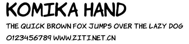 Komika Hand.ttf字體轉換器圖片