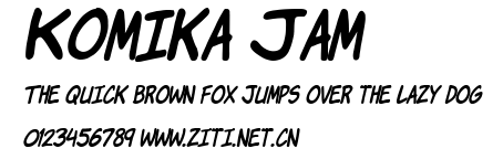 Komika Jam.ttf字體轉換器圖片