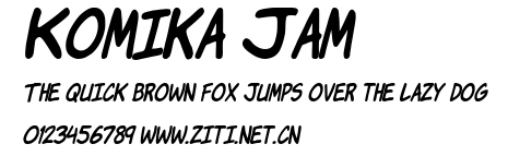 Komika Jam.ttf字體轉換器圖片