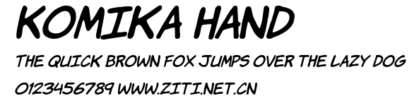 Komika Hand.ttf字體轉換器圖片
