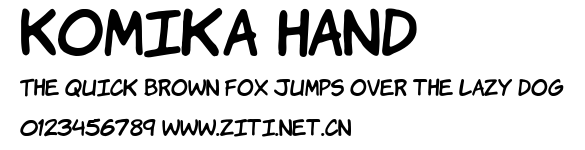 Komika Hand.ttf字體轉換器圖片