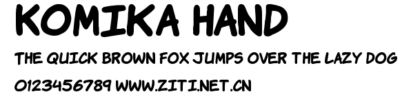Komika Hand.ttf字體轉換器圖片