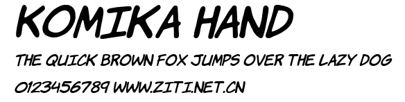 Komika Hand.ttf字體轉換器圖片