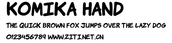 Komika Hand.ttf字體轉換器圖片