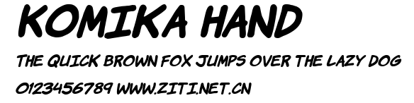 Komika Hand.ttf字體轉換器圖片