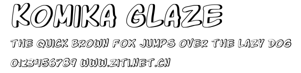 Komika Glaze.ttf字體轉換器圖片