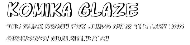 Komika Glaze.ttf字體轉換器圖片