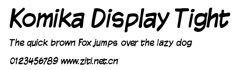 Komika Display Tight.ttf字體轉換器圖片
